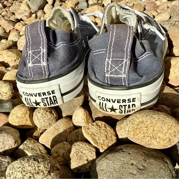 Converse Navy Canvas Slip-On Sneakers size women’s 7.5 - Picture 7 of 9